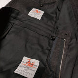 MARGARET HOWELL/FOX BROTHERS グレンチェック スーツ ウール ジャケット スラックスパンツ  セットアップ 19AW チャコールグレー メンズ マーガレットハウエル/フォックスブラザーズ【中古】4-1005T∞