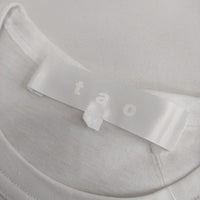 tao COMME des GARCONS フラワープリント TI-T023 半袖Ｔシャツ カットソー AD2021 ホワイト レディース タオ コムデギャルソン【中古】5-0720S∞