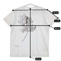 tao COMME des GARCONS フラワープリント TI-T023 半袖Ｔシャツ カットソー AD2021 ホワイト レディース タオ コムデギャルソン【中古】5-0720S∞