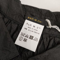 R&D.M.Co- チュニックシャツ シルク 絹 ワンピース 半袖シャツ ブラック レディース オールドマンズテーラー【中古】5-0720S∞