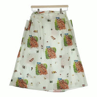 R&D.M.Co- 6166 HERITAGE STRING SKIRT 定価44000円 ロングスカート ホワイト系 レディース オールドマンズテーラー【中古】4-0831M♪