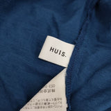 HUIS コットンリネンコクーンプルオーバー ブラウス シャツ ブルー レディース ハウス【中古】5-0720S∞