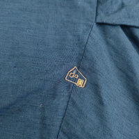 HUIS コットンリネンコクーンプルオーバー ブラウス シャツ ブルー レディース ハウス【中古】5-0720S∞