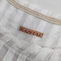 KAPITAL ノースリーブ コットンチュニック 1 S ブラウス シャツ ホワイト レディース キャピタル【中古】5-0720S∞