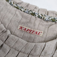 KAPITAL ノースリーブ リネンチュニック 1 S  ブラウス シャツ ベージュ レディース キャピタル【中古】5-0720S∞