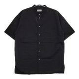 BALLAST ARK バラストアーク 未使用品 COTTON LINEN STAND COLLAR SHIRT 定価22300円 BA09-SH002 半袖シャツ ブラック メンズ【中古】5-0623S∞