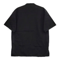 BALLAST ARK バラストアーク 未使用品 COTTON LINEN STAND COLLAR SHIRT 定価22300円 BA09-SH002 半袖シャツ ブラック メンズ【中古】5-0623S∞