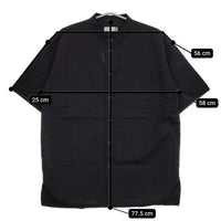 BALLAST ARK バラストアーク 未使用品 COTTON LINEN STAND COLLAR SHIRT 定価22300円 BA09-SH002 半袖シャツ ブラック メンズ【中古】5-0623S∞