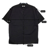 BALLAST ARK バラストアーク 未使用品 COTTON LINEN STAND COLLAR SHIRT 定価22300円 BA09-SH002 半袖シャツ ブラック メンズ【中古】5-0623S∞