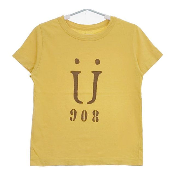 45R/45rpm umii 908プリント 半袖Ｔシャツ カットソー イエロー レディース フォーティーファイブアールピーエム【中古】5-0720S∞