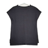 45R/45rpm ラミーカノコロングTシャツ 定価17600円 半袖Ｔシャツ カットソー 濃紺 ネイビー レディース フォーティーファイブアールピーエム【中古】5-0720S∞