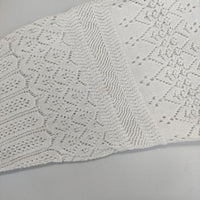 45R/45rpm ニットレースCARDIGAN 定価35200円 コットン カーディガン ホワイト レディース フォーティーファイブアールピーエム【中古】5-0410M∞