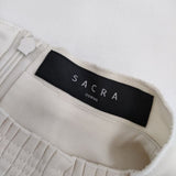 sacra スタンドカラー ブラウス シャツ アイボリー レディース サクラ【中古】5-0720S∞