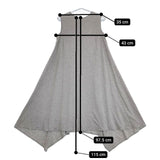 intoca. カットソー素材 ノースリーブ ワンピース グレー レディース イントゥーカ【中古】5-0720S∞