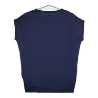 beautiful people ロゴプリント 半袖Ｔシャツ カットソー ネイビー レディース ビューティフルピープル【中古】5-0706S∞