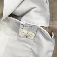 MARGARET HOWELL 578-0143616 WASHED COTTON パンツ ベージュ レディース マーガレットハウエル【中古】5-0109G∞