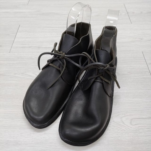 AURORA SHOES 新品 North Pacific レザー チャッカ―ブーツ 定価4万円 サイズ8 1/2D ブーツ ブラック メンズ オーロラシューズ【中古】4-1012G◎#