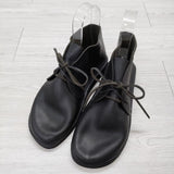 AURORA SHOES 新品 North Pacific レザー チャッカ―ブーツ 定価4万円 サイズ9 1/2D ブーツ ブラック メンズ オーロラシューズ【中古】4-1012G◎