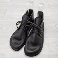 AURORA SHOES 新品 North Pacific レザー チャッカ―ブーツ 定価4万円 サイズ7D ブーツ ブラック メンズ オーロラシューズ【中古】4-1012G◎