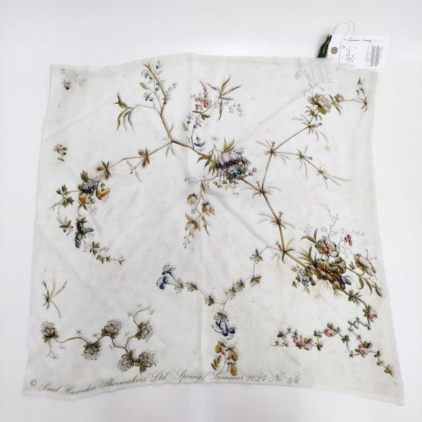 Paul Harnden 新品 6点限定 Square Scarf シルクストール 定価150700円 スカーフ 24SS キナリ レディース ポールハーデン【中古】4-0831G♪