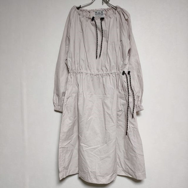 R&D.M.Co- GARMENT DYE SMOCK DRESS 定価50600円 ガーメントダイ ワンピース ライトピンク レディース オールドマンズテーラー【中古】4-1106M∞