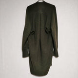 susuri 羽織 16-570 ウールブレンドロングニット カーディガン カーキ レディース ススリ【中古】4-1007T∞