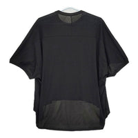 1dozen ペーパーコットン ワイド 半袖Ｔシャツ カットソー ブラック レディース イチダース【中古】5-0706S∞