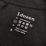 1dozen ペーパーコットン ワイド 半袖Ｔシャツ カットソー ブラック レディース イチダース【中古】5-0706S∞