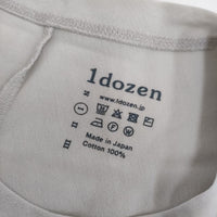 1dozen ペーパーコットン ワイド 半袖Ｔシャツ カットソー ライトグレー レディース イチダース【中古】5-0706S∞