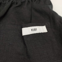 VOIRY リネン SUNDAY PANTS イージー パンツ ブラック レディース ヴォイリー【中古】4-0831M♪