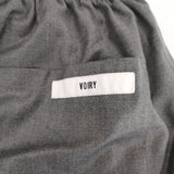 VOIRY SUNDAY PANTS ウール混 イージー パンツ グレー レディース ヴォイリー【中古】4-0831T♪