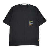KAPITAL 天竺4フラッグス ポケット S 半袖Ｔシャツ カットソー ブラック レディース キャピタル【中古】5-0706S∞