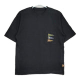 KAPITAL 天竺4フラッグス ポケット S 半袖Ｔシャツ カットソー ブラック レディース キャピタル【中古】5-0706S∞