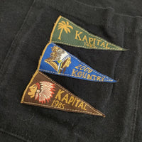 KAPITAL 天竺4フラッグス ポケット S 半袖Ｔシャツ カットソー ブラック レディース キャピタル【中古】5-0706S∞