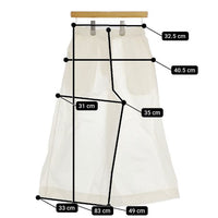ARTS&SCIENCE コットンリネンシルク 091-L391-227 ワイド パンツ ホワイト レディース アーツ&サイエンス【中古】5-0410M∞