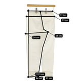 ARTS&SCIENCE リネンポリエステル レギンスパンツ 061-L310-116 パンツ ホワイト レディース アーツ&サイエンス【中古】5-0410M∞