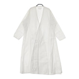 Khadi and Co コットンガウンコート 羽織 サイズM BESS NIELSEN POONAM DRESS コート ホワイト レディース カディ アンド コー【中古】5-0321M△