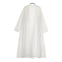 Khadi and Co コットンガウンコート 羽織 サイズM BESS NIELSEN POONAM DRESS コート ホワイト レディース カディ アンド コー【中古】5-0321M△