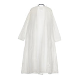 Khadi and Co コットンガウンコート 羽織 サイズM BESS NIELSEN POONAM DRESS コート ホワイト レディース カディ アンド コー【中古】5-0321M△