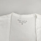 Khadi and Co コットンガウンコート 羽織 サイズM BESS NIELSEN POONAM DRESS コート ホワイト レディース カディ アンド コー【中古】5-0321M△