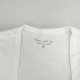 Khadi and Co コットンガウンコート 羽織 サイズM BESS NIELSEN POONAM DRESS コート ホワイト レディース カディ アンド コー【中古】5-0321M△