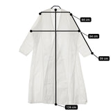 Khadi and Co コットンガウンコート 羽織 サイズM BESS NIELSEN POONAM DRESS コート ホワイト レディース カディ アンド コー【中古】5-0321M△