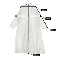 Khadi and Co コットンガウンコート 羽織 サイズM BESS NIELSEN POONAM DRESS コート ホワイト レディース カディ アンド コー【中古】5-0321M△