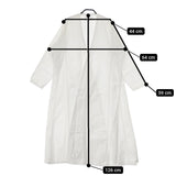 Khadi and Co コットンガウンコート 羽織 サイズM BESS NIELSEN POONAM DRESS コート ホワイト レディース カディ アンド コー【中古】5-0321M△