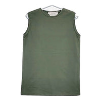 veritecoeur VCC-335 ノースリーブ コットン Ｔシャツ カットソー グリーン レディース ヴェリテクール【中古】5-0706S∞