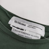 veritecoeur VCC-335 ノースリーブ コットン Ｔシャツ カットソー グリーン レディース ヴェリテクール【中古】5-0706S∞