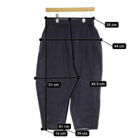 Hermaphrodite リネン混  パンツ ブラック系 レディース エルマフロディット【中古】5-0410M∞