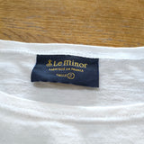 veritecoeur/Le Minor FC-037 Le minor - 1×2Border コットン 長袖Ｔシャツ カットソー ロンＴ ホワイト ブラック レディース ヴェリテクール/ルミノア【中古】4-1001M△