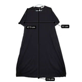 atelier naruse コットンカットソー コクーンワンピース 定価21450円 na-F03085 ワンピース 22SS ブラック レディース アトリエナルセ【中古】5-0706S∞