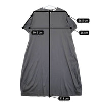 atelier naruse コットンカットソー コクーンワンピース  定価24150円 na-F03090 ワンピース 23SS チャコールグレー レディース アトリエナルセ【中古】5-0706S∞